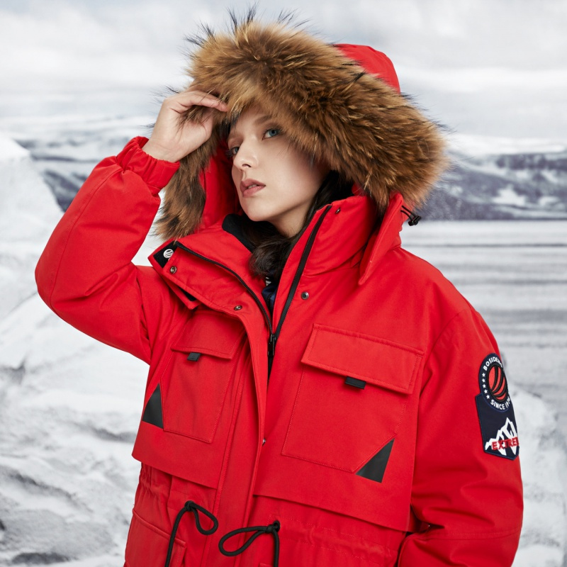 波司登outlets奥莱女士鹅绒可脱卸帽加厚保暖短款羽绒服