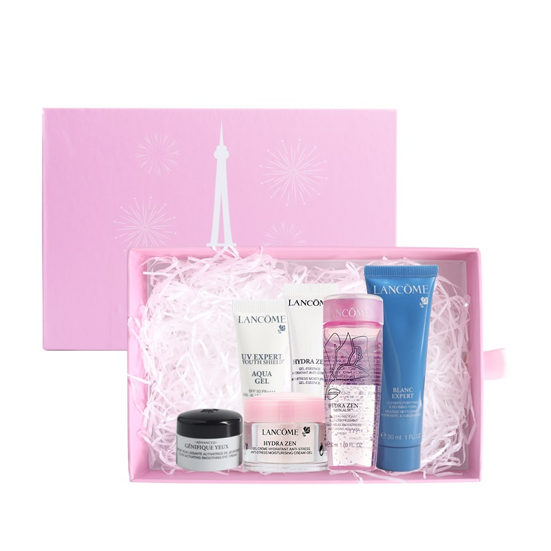 兰蔻(LANCOME)新轻透防晒乳10ml+水分缘精华10ml+水分缘啫喱50ml+水分缘舒缓凝霜15ml+小黑眼霜5m