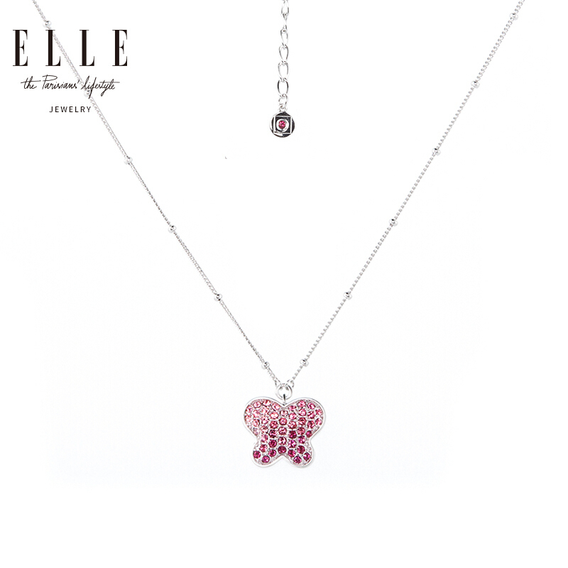 ELLE 饰品 经典蝴蝶设计925银项链