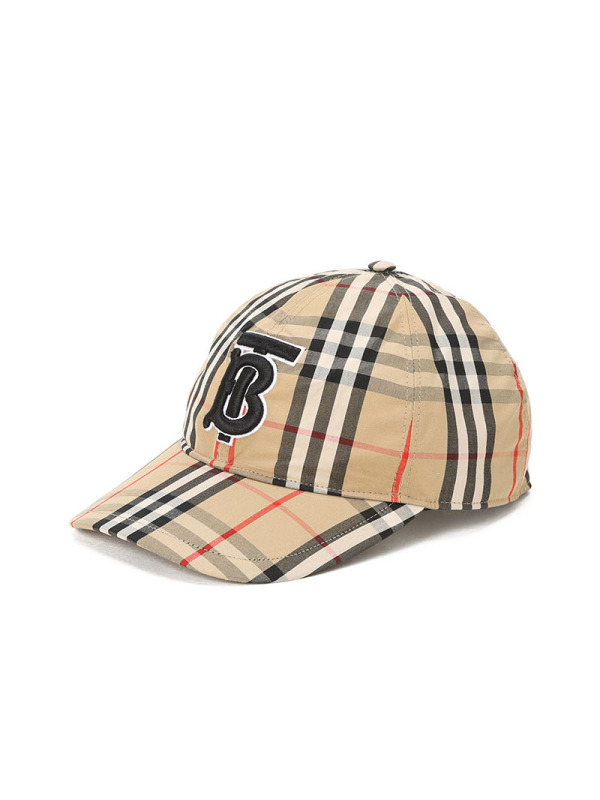 预售 博柏利 BURBERRY Vintage 棒球帽 经典格纹 TB LOGO棉质 男女同款帽子 8027502