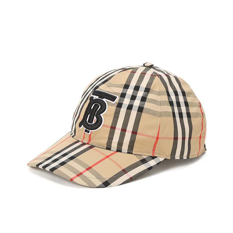 预售 博柏利 BURBERRY Vintage 棒球帽 经典格纹 TB LOGO棉质 男女同款帽子 8027502图片