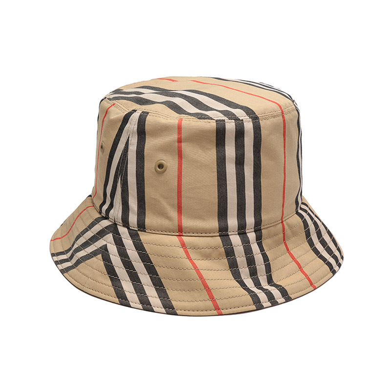 博柏利 burberry 男女通用款棉质双面渔夫帽子8056638