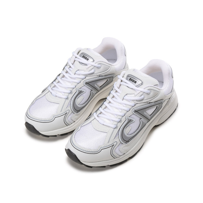 迪奥dior男士b30系列网眼系带休闲运动鞋小白鞋3sn279znd
