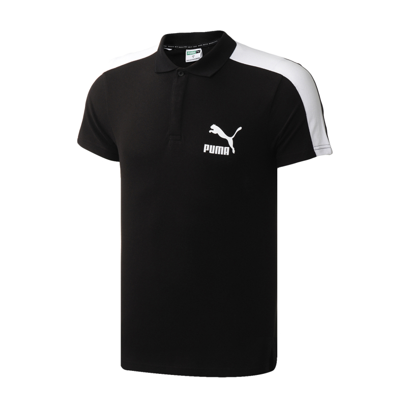 【自营】PUMA彪马男装logo款运动服休闲跑步短袖T恤polo衫598250
