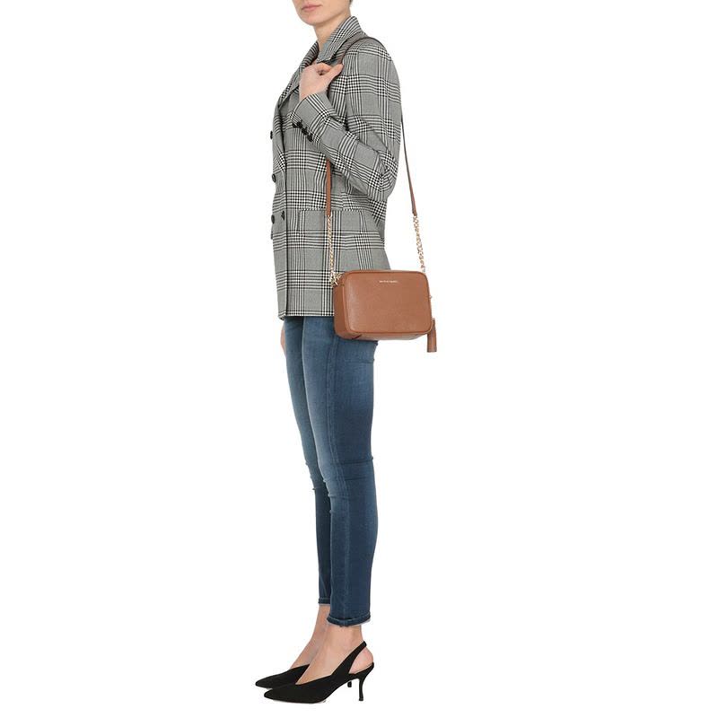 MICHAEL KORS GINNY 相机包 字母金属标 光面皮 32F7GGNM8L图片
