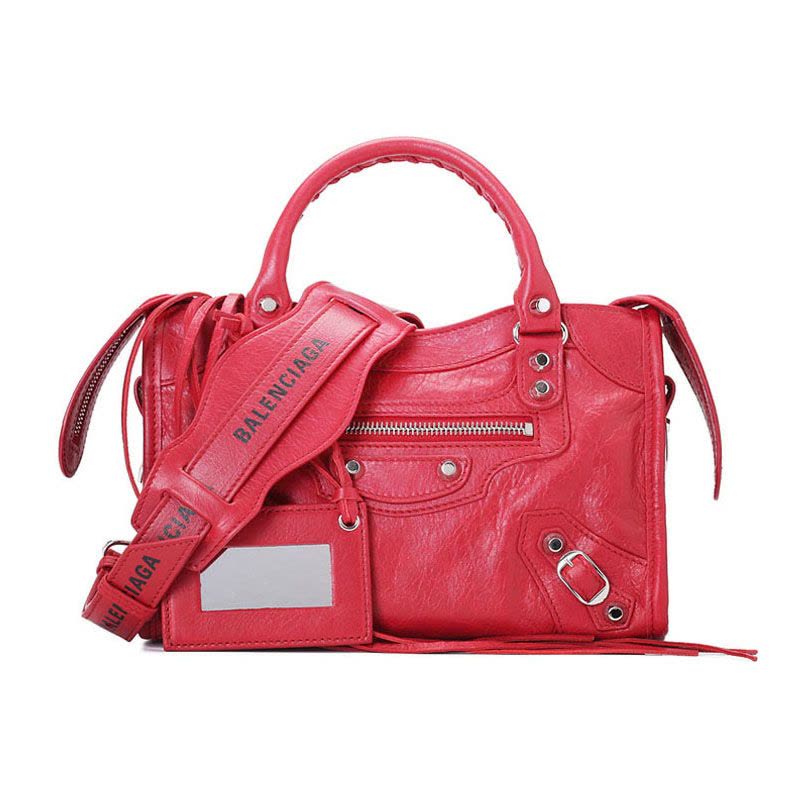 BALENCIAGA/巴黎世家 女包铆钉迷你city羊皮机车包 300295图片