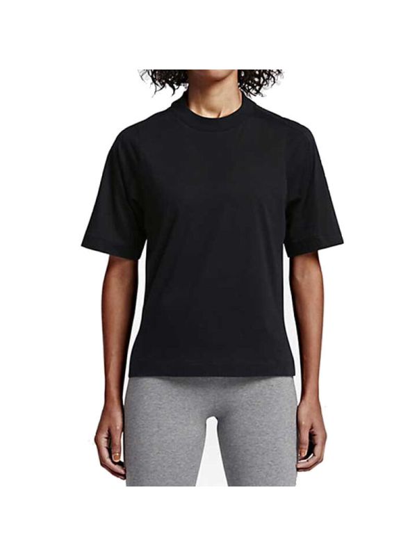 NIKE耐克女装秋季宽松针织圆领运动短袖T恤804036-010