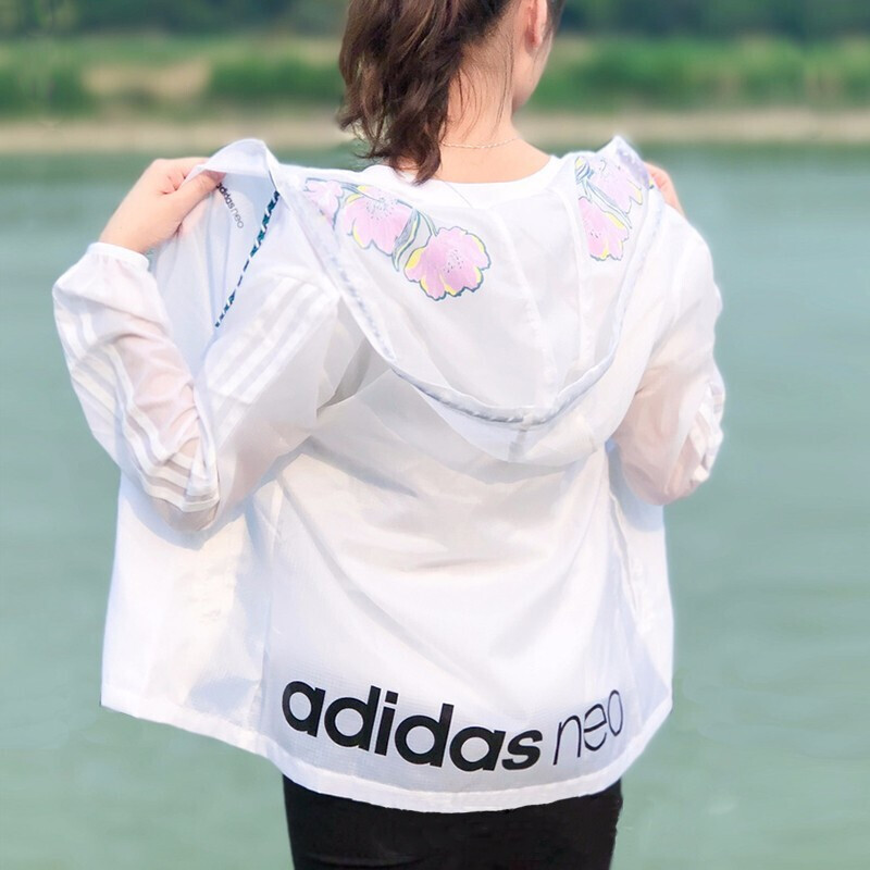 阿迪达斯（adidas）女款休闲跑步健身皮肤风衣外套EJ7090/DY8641
