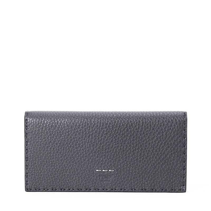 FENDI/芬迪 男钱包金属缝线装饰长款对折钱夹 7M0186图片
