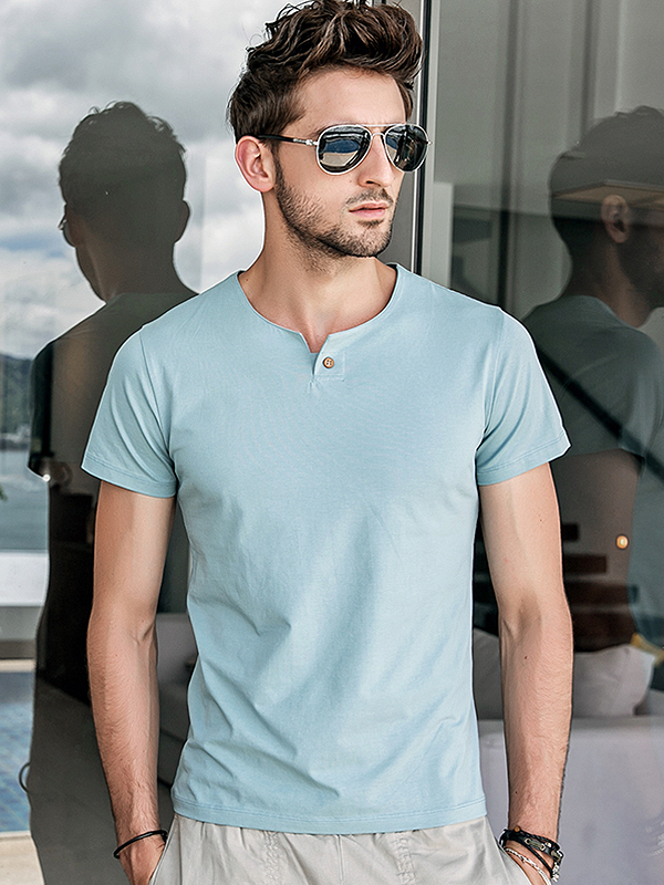 太子龙正品男装2018夏季新款短袖t恤夏季修身韩版纯棉圆领潮流半袖上