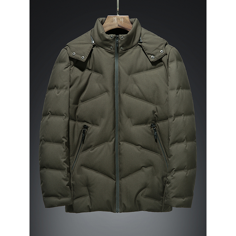 花花公子playboyicon男士羽绒服男装商务休闲保暖羽绒外套6816