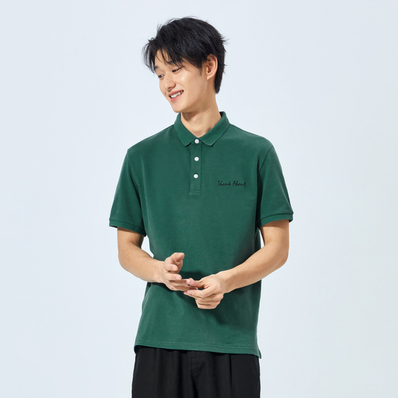 【满198减100预估价：30】森马2019夏季新款短袖poloT恤男衫短袖男生翻领潮流印花上衣