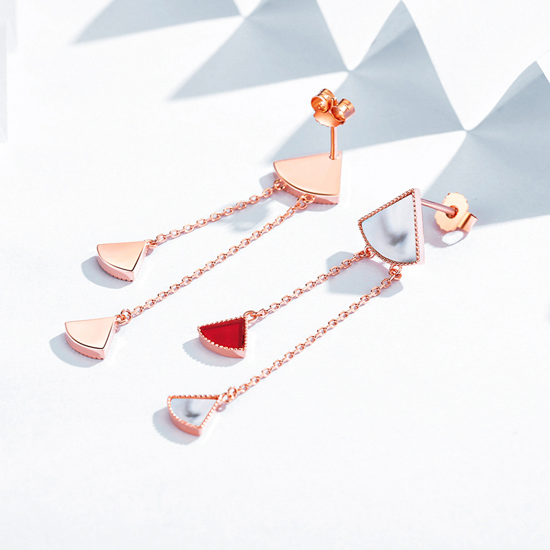 佰色传情brir纯银百搭耳环韩国气质网红耳饰高级感裙子耳钉女