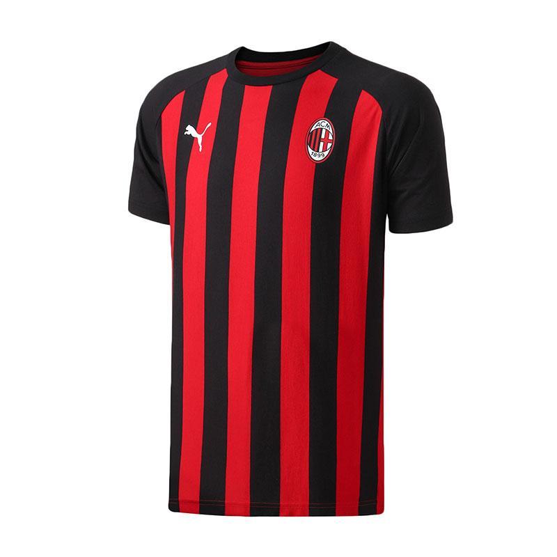 puma彪马男装运动服ac米兰圆领透气足球训练服754726l75472606暗红