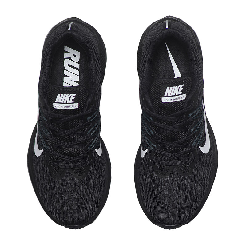 【自营】Nike耐克女鞋跑步鞋ZOOM气垫网面透气飞线运动鞋AA7414 AA7414-001黑+白+煤黑