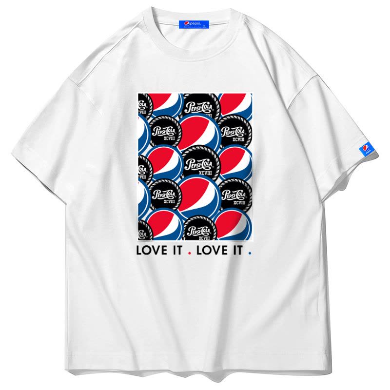 Pepsi/百事 男女同款休闲时尚潮流宽松短款T恤BST-2117图片