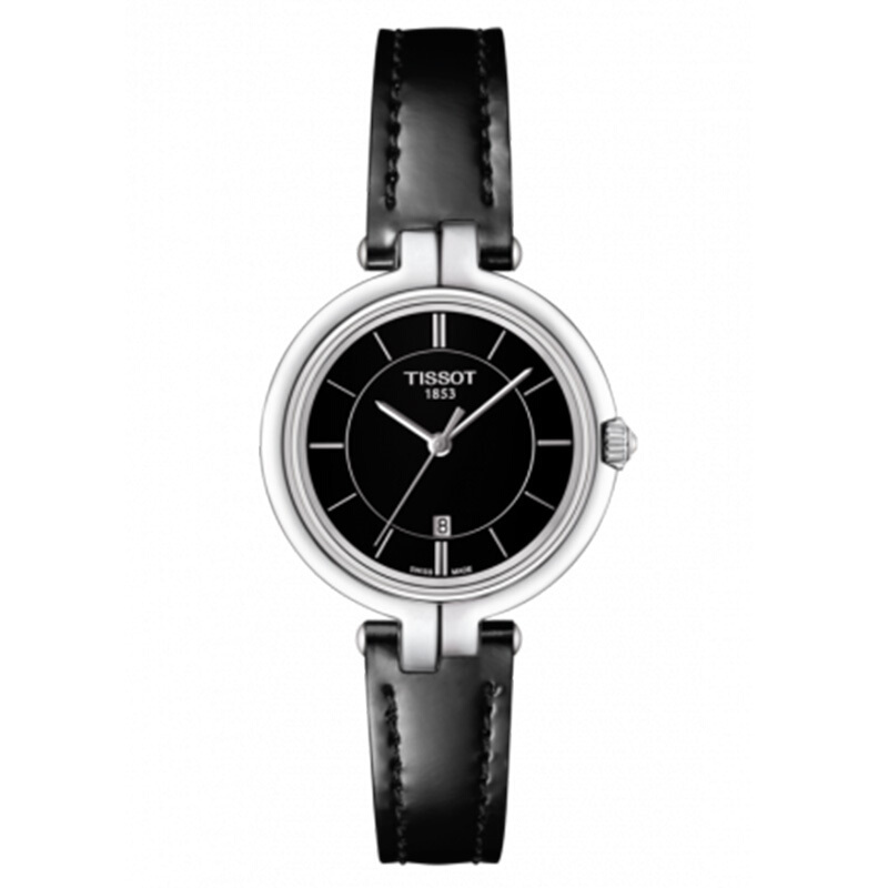 天梭tissot手表瑞士时尚潮流弗拉明戈系列简约石英女表商务休闲时尚女
