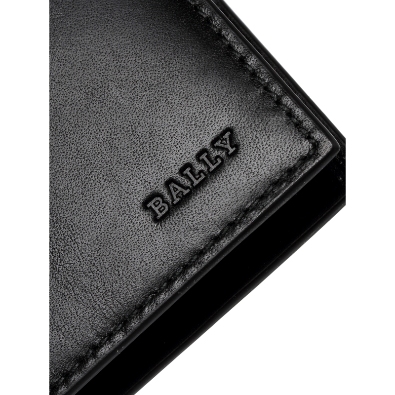 bally巴利压印logo装饰牛皮男士短款钱包teep300f