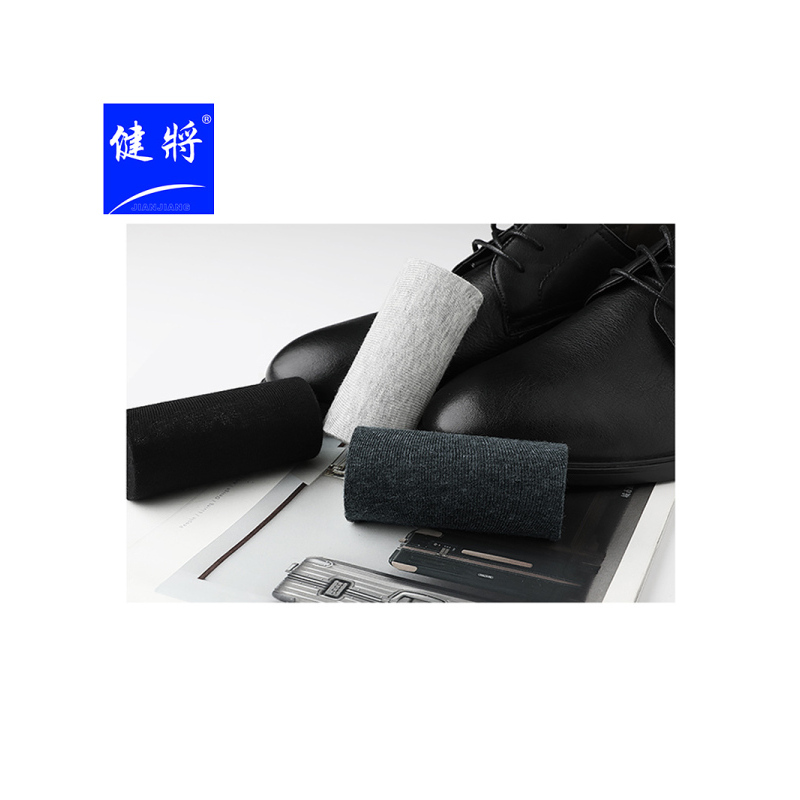 健将袜子男纯色棉袜薄款舒适透气运动吸汗中筒男袜西装袜长袜15J92B 多色 均码