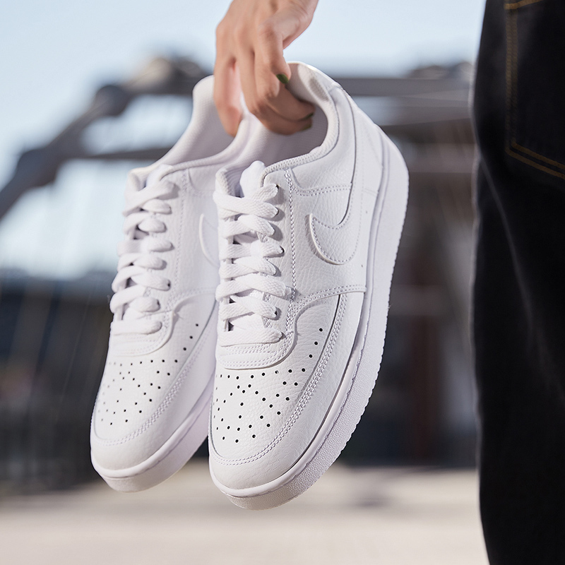 NIKE耐克女鞋板鞋COURT VISION皮面低帮休闲运动鞋CD5434