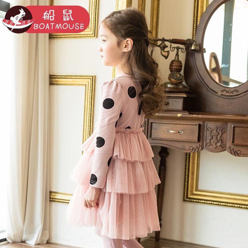 boatmouse船鼠儿童裙子 蓬蓬纱小女孩公主裙女宝宝蛋糕裙女童连衣裙