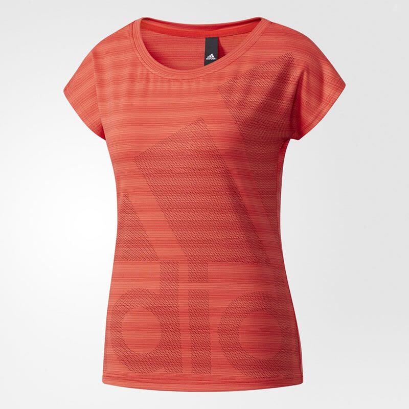 Adidas阿迪达斯女装夏季运动服休闲透气户外短袖T恤CF3658图片