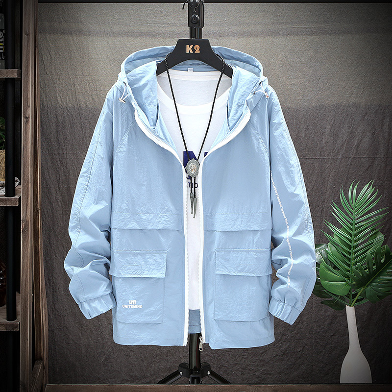 袋鼠(daishu)男款夏季薄款连帽防晒服dshgcf06