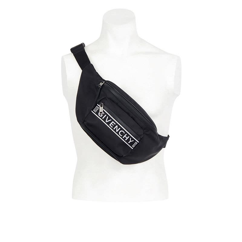 【预定】GIVENCHY/纪梵希 4G LOGO GIVENCHY大号尼龙腰包 BK504SK0B5图片