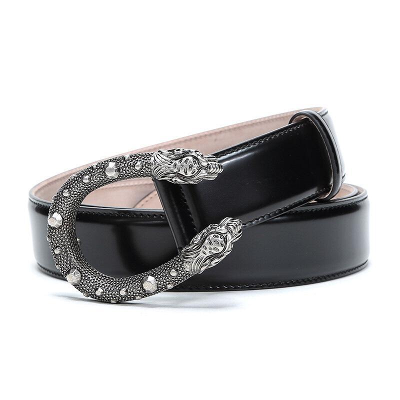 gucci古驰男士皮革扳扣式腰带451155dt90n