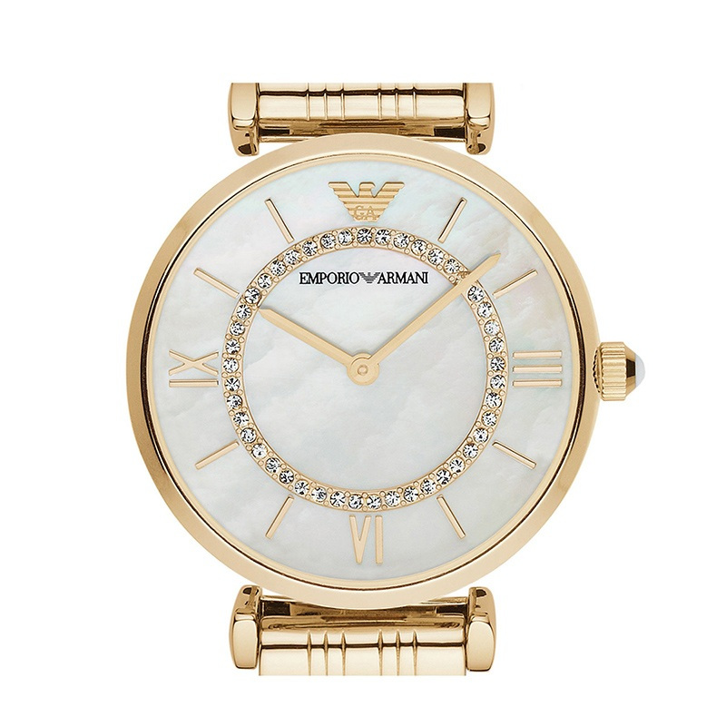 阿玛尼emporioarmani摩天轮女表时尚精致手表石英表女腕表ar1907