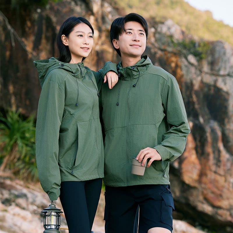 防晒衣男情侣夏季皮肤衣女防紫外线山系风运动透气冰丝防晒服外套图片