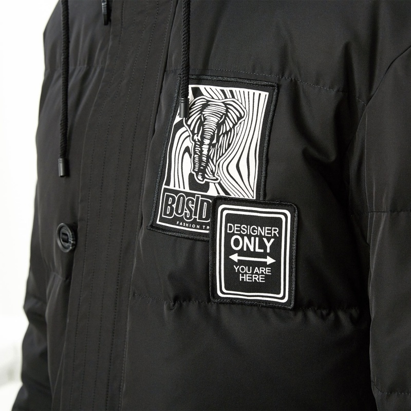 波司登羽绒服男 中长款连帽外套
