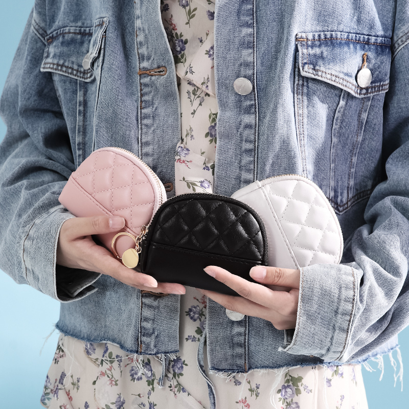 第九城（V.NINE） 包包女钱包2019新款迷你简约钱包卡包小清新硬币包