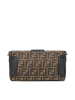 预售 芬迪FENDI BAGUETTE 法棍包大号 FF标识老花款 女士斜挎包7VA472银扣
