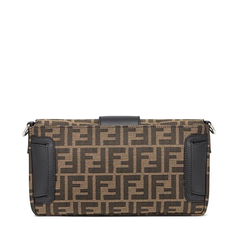 预售 芬迪FENDI BAGUETTE 法棍包大号 FF标识老花款 女士斜挎包7VA472银扣图片