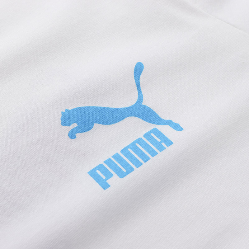 【自营】彪马Puma男装休闲LOGO款黑白圆领短袖T恤运动服577089 QC
