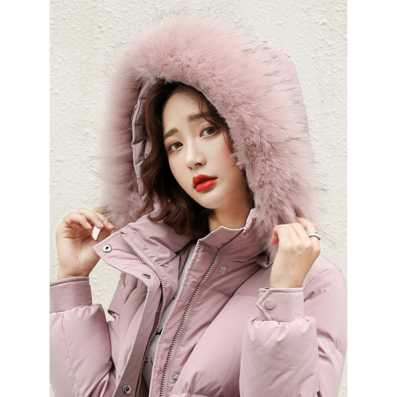 高梵羽绒服女中长2020新加厚真毛领秋冬季外套韩版时尚潮