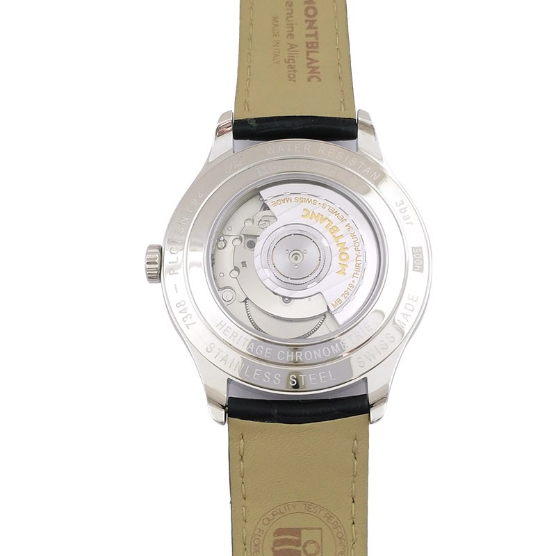 万宝龙montblanc手表传承精密计时系列皮带自动机械男士手表u0112540