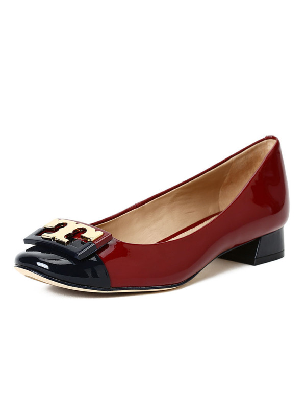 TORY BURCH/汤丽柏琦 女鞋T标GIGI拼色浅口低跟鞋 37908