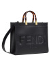 预售 芬迪 FENDI TOTE包 LOGO标识 光面皮 女士手提单肩包 8BH386