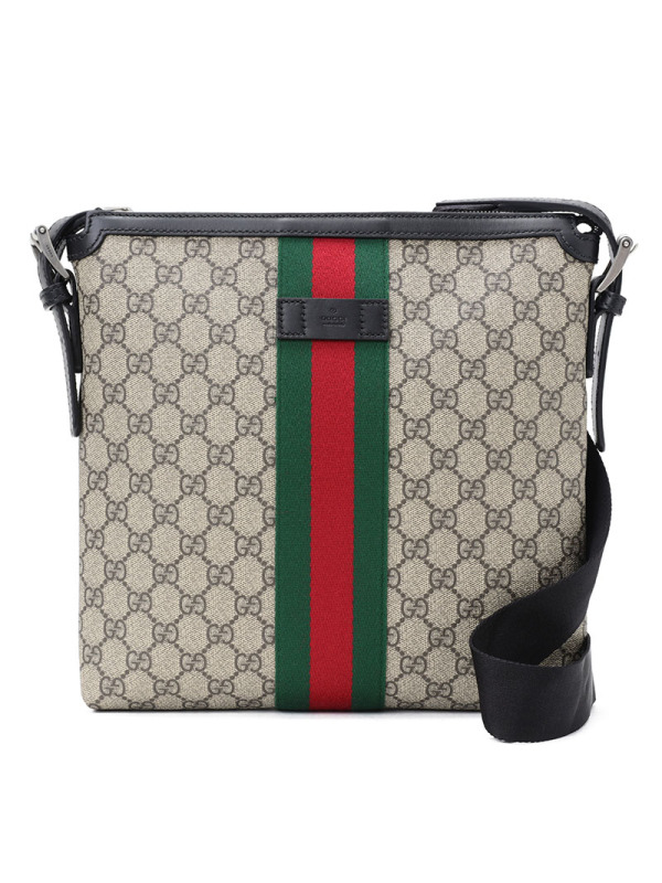 【预定】GUCCI 条纹织带 邮差包 27*28*4CM