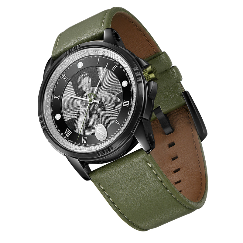 品牌男士手表潮流个性石英皮带男表欧美ins时尚文艺腕表拉斐尔8024m