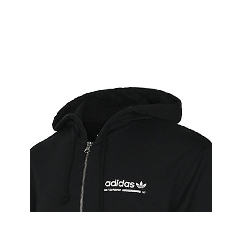 adidas阿迪达斯男装冬季男子三叶连帽休闲夹克外套DT0934图片