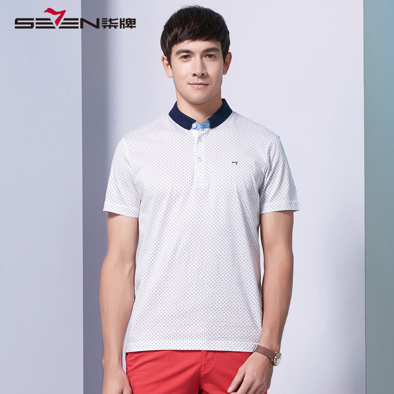 柒牌seven男士t恤