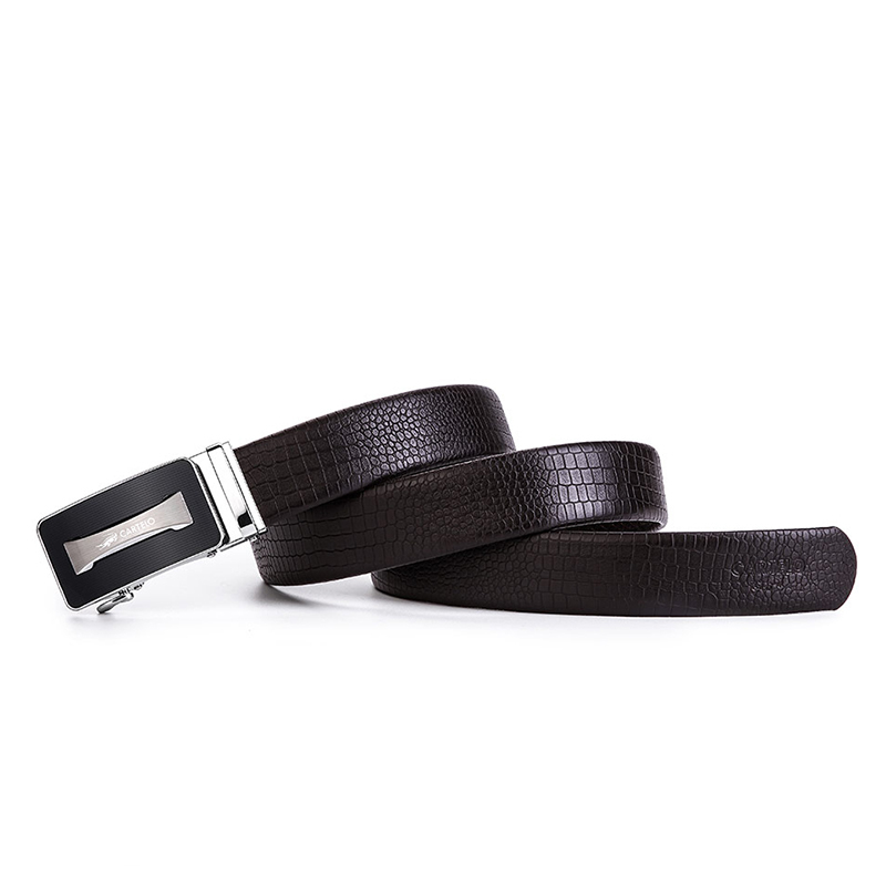 卡帝乐鳄鱼男士皮带牛皮青年休闲自动扣腰带男真皮商务裤带dpm5sm6022