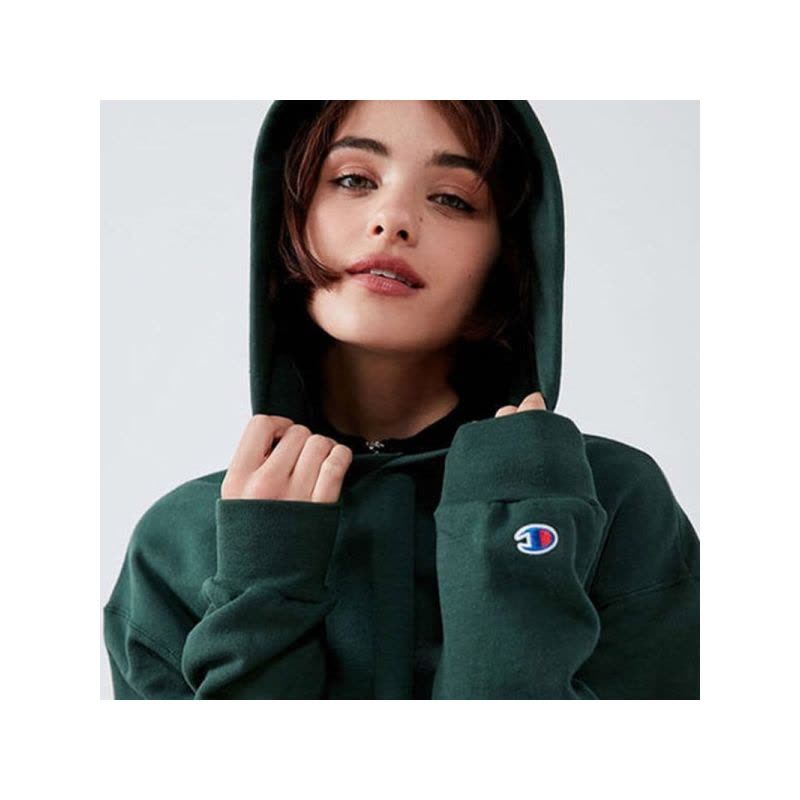 champion 经典美版秋装卫衣 S700袖标刺绣连帽男女秋冬穿搭情侣帽衫 加绒 S70014图片