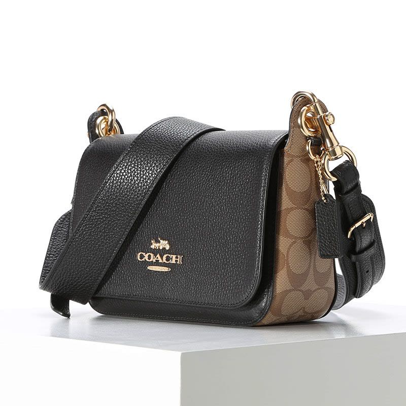 20春夏款 COACH JES 斜挎邮差包 F80614 22x14x7.5CM牛皮革\PVC图片
