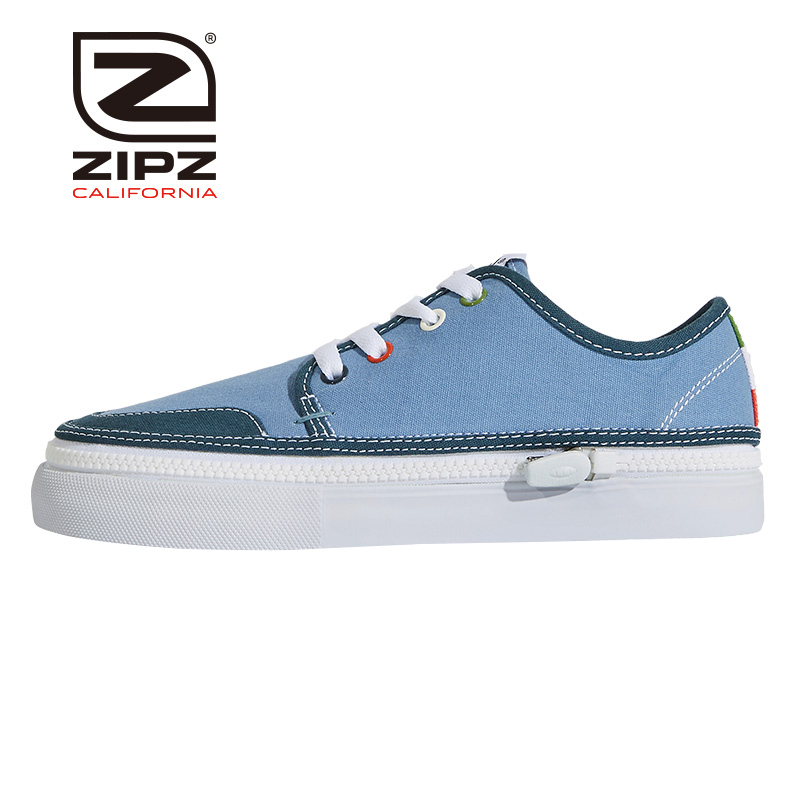 Zipz Newport Italy 低帮帆布鞋 休闲透气男女鞋秋冬百搭 时尚拉链鞋
