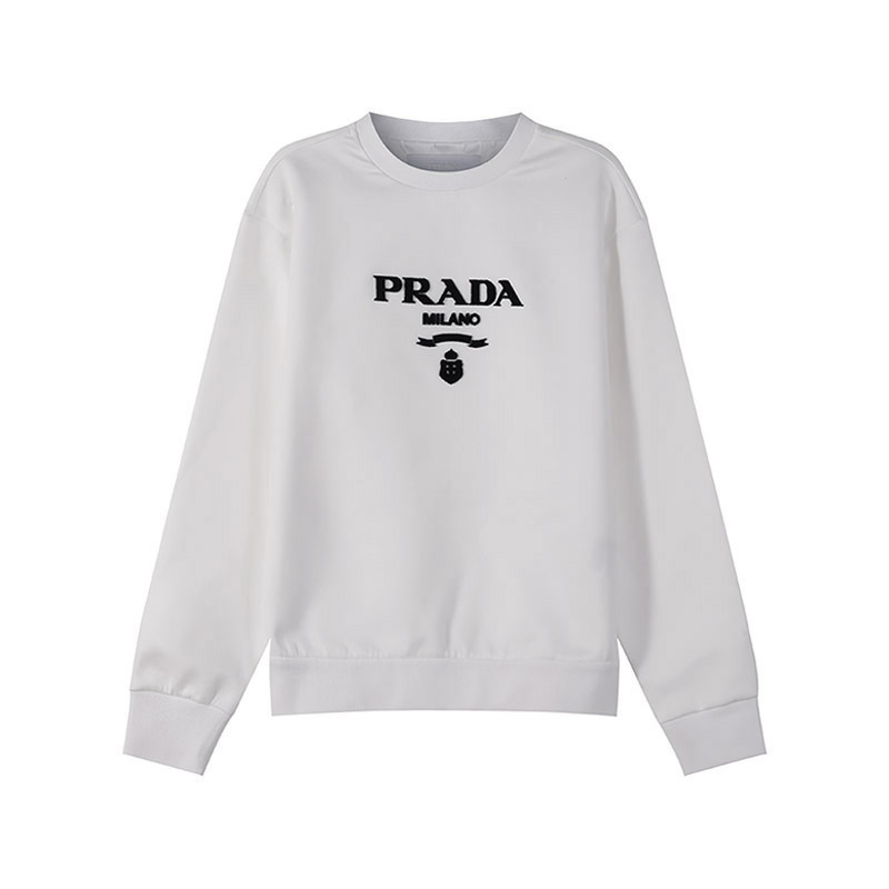 普拉达 PRADA 男士棉/锦纶圆领长袖卫衣运动衫UJL207 1Z54