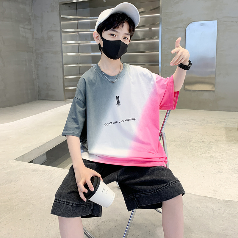 男童夏装套装新款儿童夏款休闲男孩酷帅夏季短袖中大童潮